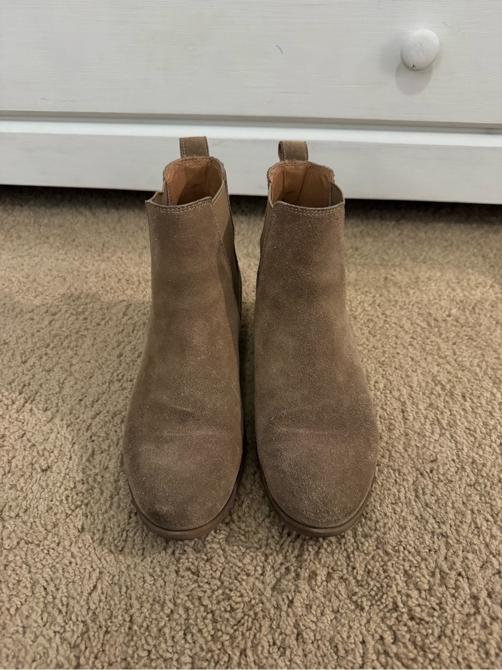 Steve Madden Taupe Ankle Boots - Picture 2 of 4